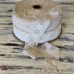 Vintage Cream Ivory Lace Trim Ribbon 66 YARDS Crafts Sewing